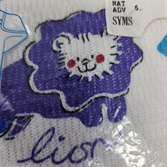 Vintage Gerber Onesies Long Sleeve Thermal Zoo Animal Sz‎ Small 13- 18 Lbs - Picture 4 of 5